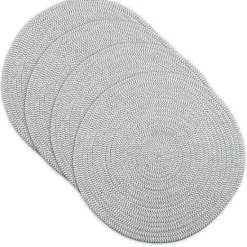 Hot Food Network Braided Gray Placemat 4-Pk. Table Linens