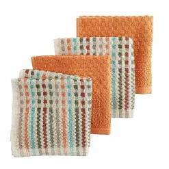 Sale Food Network Broken Stripe Fall Dishcloth 4-Pk. Kitchen Linens
