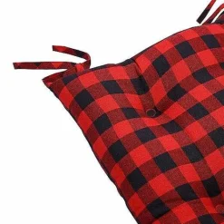 New Food Network Buffalo Check Chair Pad Decorative Pillows & Chair Pads