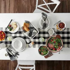 Hot Food Network Buffalo Check Table Runner Table Linens