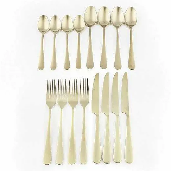 Food Network Classic Champagne 16-Pc. Flatware Set Flatware