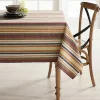 Online Food Network Easy-Care Striped Linen Tablecloth Table Linens