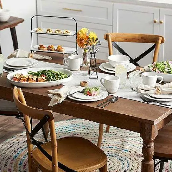 Online Food Network Farmhouse Table Runner 72 Table Linens