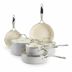 Online Food Network Farmstead 10-Pc. Nonstick Ceramic Cookware Set Cookware & Bakeware