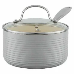 Online Food Network Farmstead 10-Pc. Nonstick Ceramic Cookware Set Cookware & Bakeware