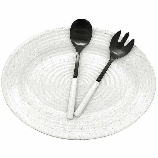 Online Food Network Farmstead Serving Platter & Utensil Set Dinnerware & Serveware
