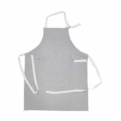 Food Network Gray Cotton Apron Kitchen Linens