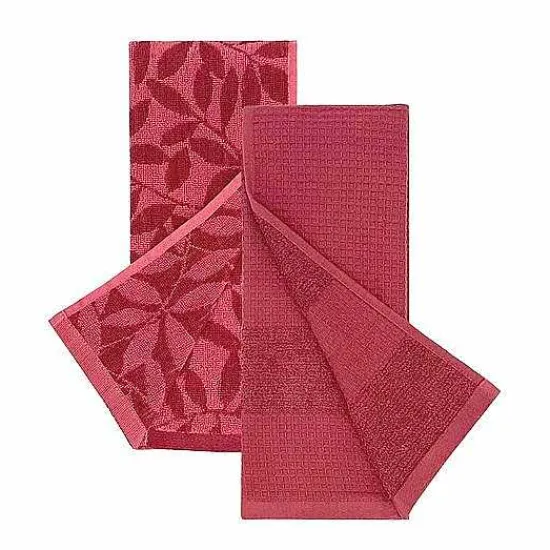 Outlet Food Network Jacquard Leaves Kitchen Towel 2-Pk. Kitchen Linens