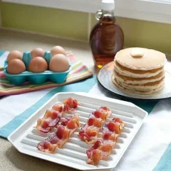Outlet Food Network Microwave Bacon Tray With Lid Cookware & Bakeware