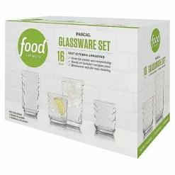 Clearance Food Network Pascal 16-Pc. Beverage Set Drinkware & Glassware