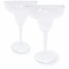 Food Network 2-Pc. Clear Textured Acrylic Margarita Glass Set Drinkware & Glassware