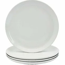 Discount Food Network 4-Pc. Coupe Dinner Plate Set Dinnerware & Serveware