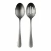 Discount Food Network 2-Pc. Flat Iron Serving Spoon & Slotted Spoon Set Flatware