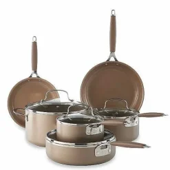 Discount Food Network 10-Pc. Nonstick Ceramic Cookware Set Cookware & Bakeware