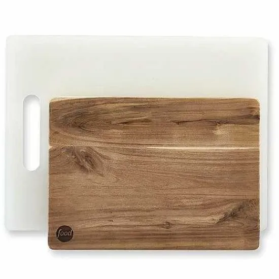 Clearance Food Network 2-Pc. Prep & Serve Cutting Board Set Cutlery & Knives