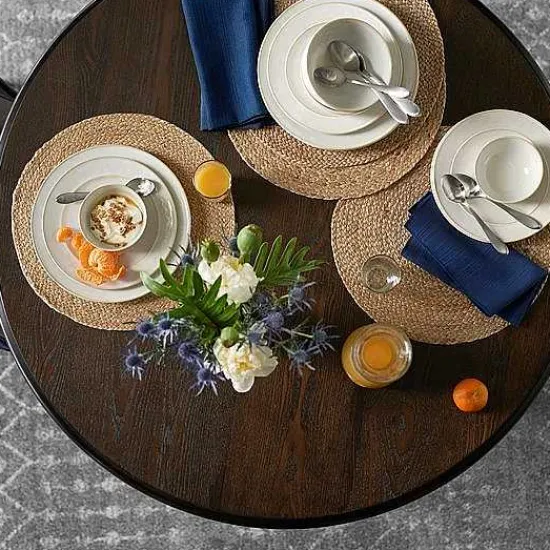 Sale Food Network 4-Pc. Round Jute Placemat Set Table Linens