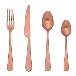 Sale Food Network 16-Piece Classic Copper Flatware Set Flatware