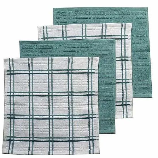 Best Food Network Plaid Dishcloth 4-Pk. Kitchen Linens