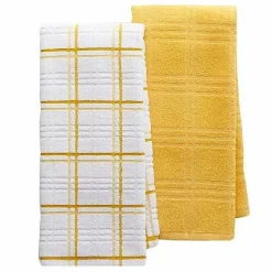 Food Network Plaid Kitchen Towel 2-Pack Kitchen Linens