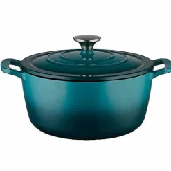 New Food Network 5-Qt. Enameled Cast-Iron Dutch Oven Cookware & Bakeware