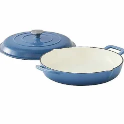 Outlet Food Network 3.5-Qt. Enameled Cast-Iron Braiser With Lid Cookware & Bakeware