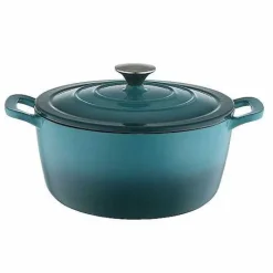 Clearance Food Network 3.5-Qt. Ombre Enameled Cast-Iron Dutch Oven Cookware & Bakeware