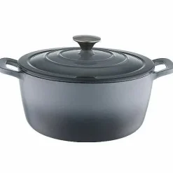 Best Food Network 7-Qt. Ombre Enameled Cast-Iron Dutch Oven Cookware & Bakeware