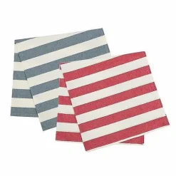 New Food Network Red & Blue Stripe Flour Sack Kitchen Towel 2-Pk. Kitchen Linens