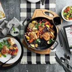 Outlet Food Network Round Jute Placemat Table Linens