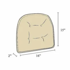 Sale Food Network The Gripper Max Chair Pad Decorative Pillows & Chair Pads