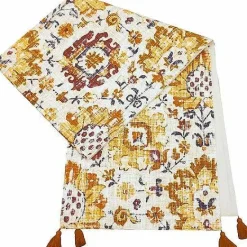 Hot Food Network Vintage Rug Print Table Runner 72 Table Linens