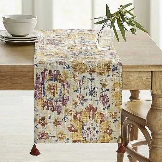 Hot Food Network Vintage Rug Print Table Runner 72 Table Linens