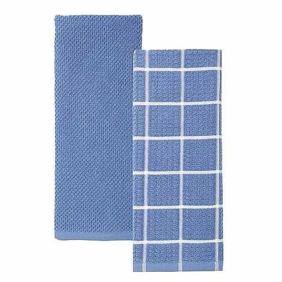 Sale Food Network Windowpane Grid Kitchen Towel 2-Pk. Kitchen Linens